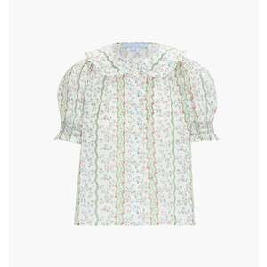 Hill House Home The Adelaide Top - Green Provence Floral Size XLGreen Provence